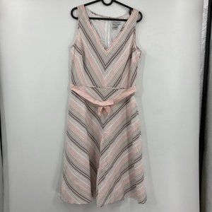 Adrianna Papell Sleeveless Dress w Bow Belt